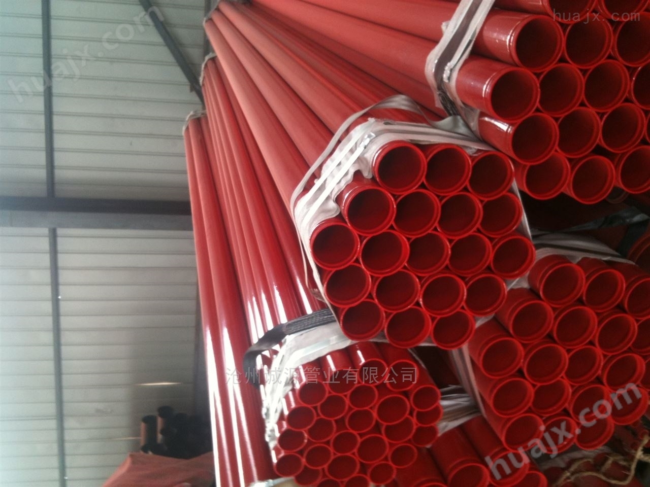 诚源管业生产自动喷水灭火系统用涂覆钢管