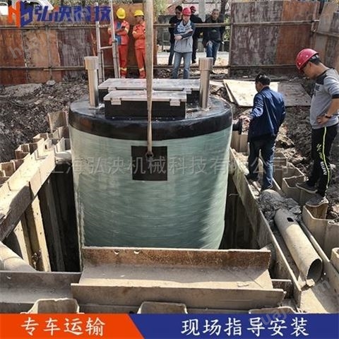 弘泱一体化预制泵站 污水提升泵站*